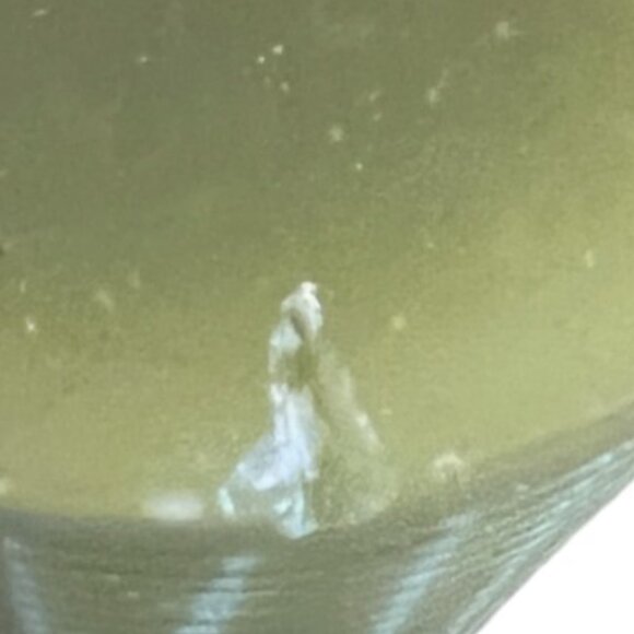 SET: Pier 1 Large Textured Pillar Candle w/ Brass-Toned Holder 8.25" tall x 4" d - Picture 7 of 13